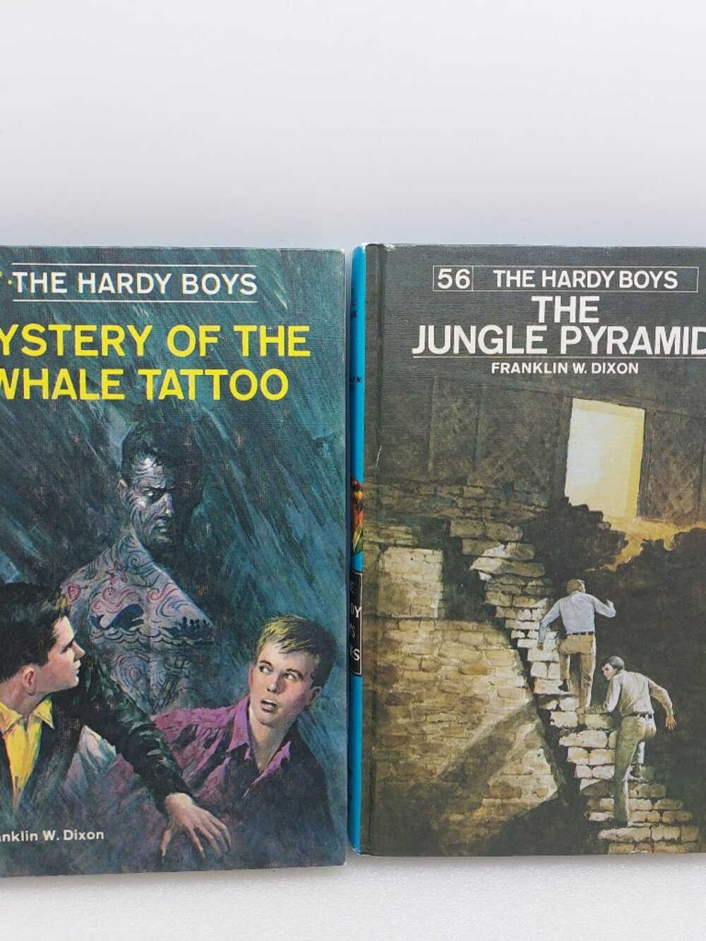 2 Vintage Hardy Boy's Hardcover Books 1968 & 1977 by Franklin W. Dixon